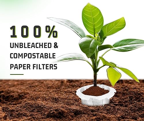 Miniatura 5 de VIVI SKY Filtros K Cup desechables con tapa, 200 filtros de café K Cup Filtros de papel para cafeteras Keurg de una sola porción 1.0 y 2.0 cápsulas