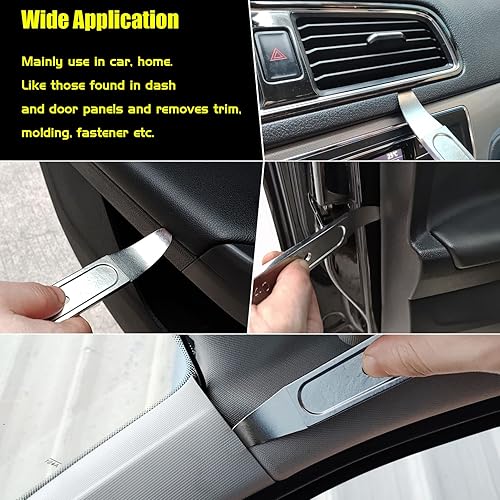Miniatura 5 de Kathleno 4140 Pry Tool, Pry Bar Trim Removal Tool Pry Tool, Pocket Mini Pry Bar, Door Panel Removal Tool, Removing Auto Trim Interior and Exterior