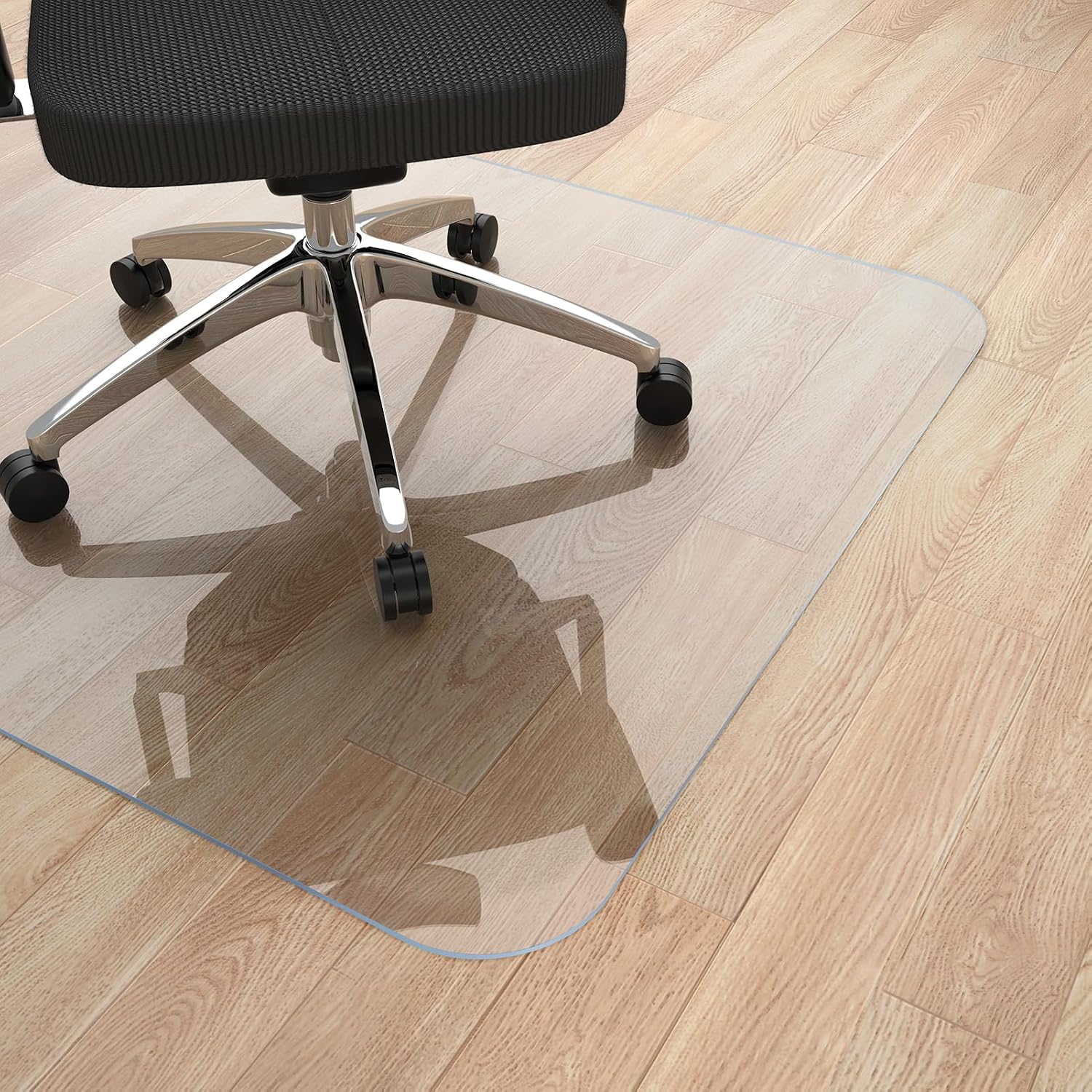 Yecaye PVC Office Chair Mat for Hardwood Floor, 36" x 48", Rectangle