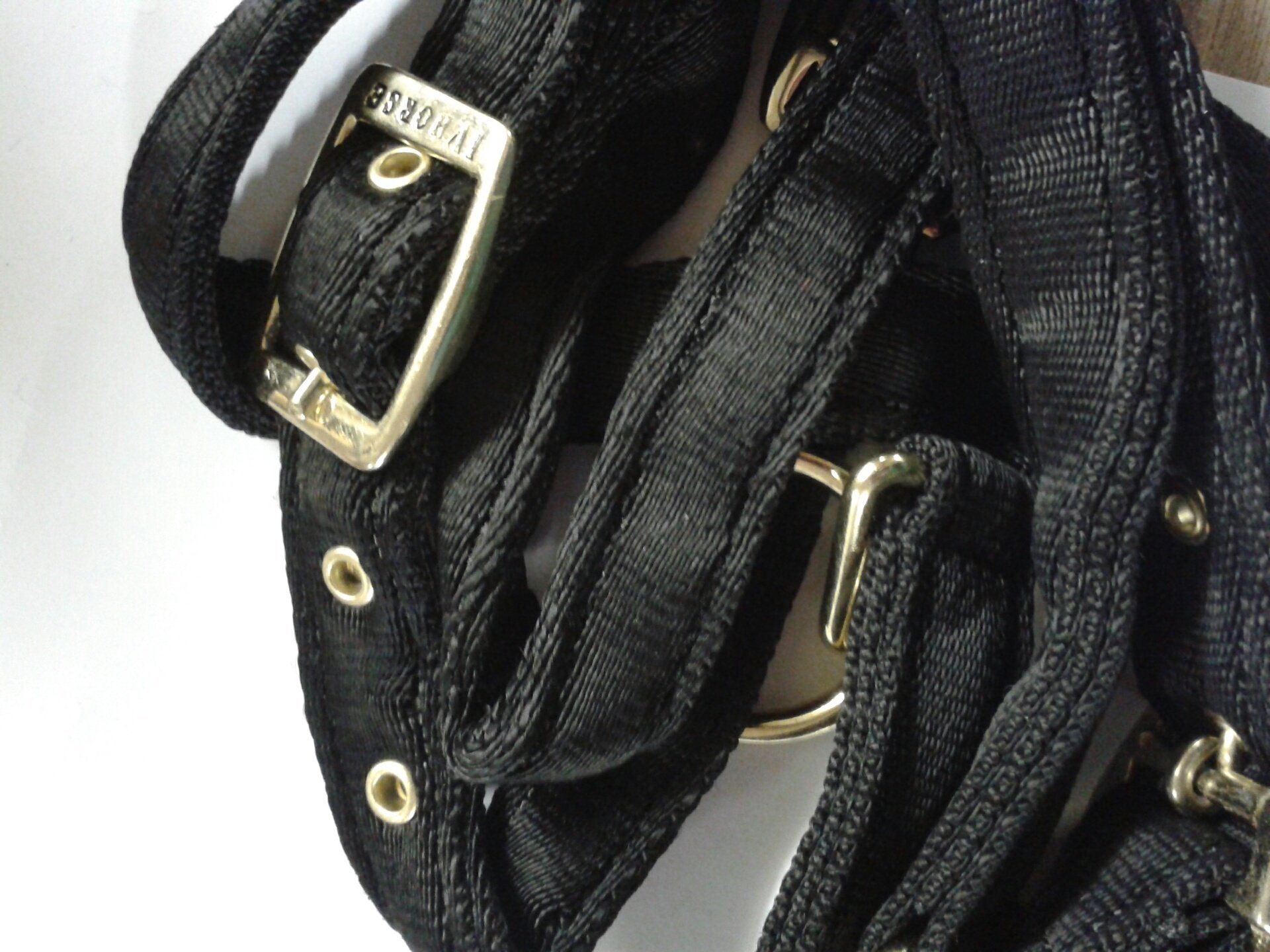 IV Horse Premium Soft Web Headcollar (Small Pony, Black)