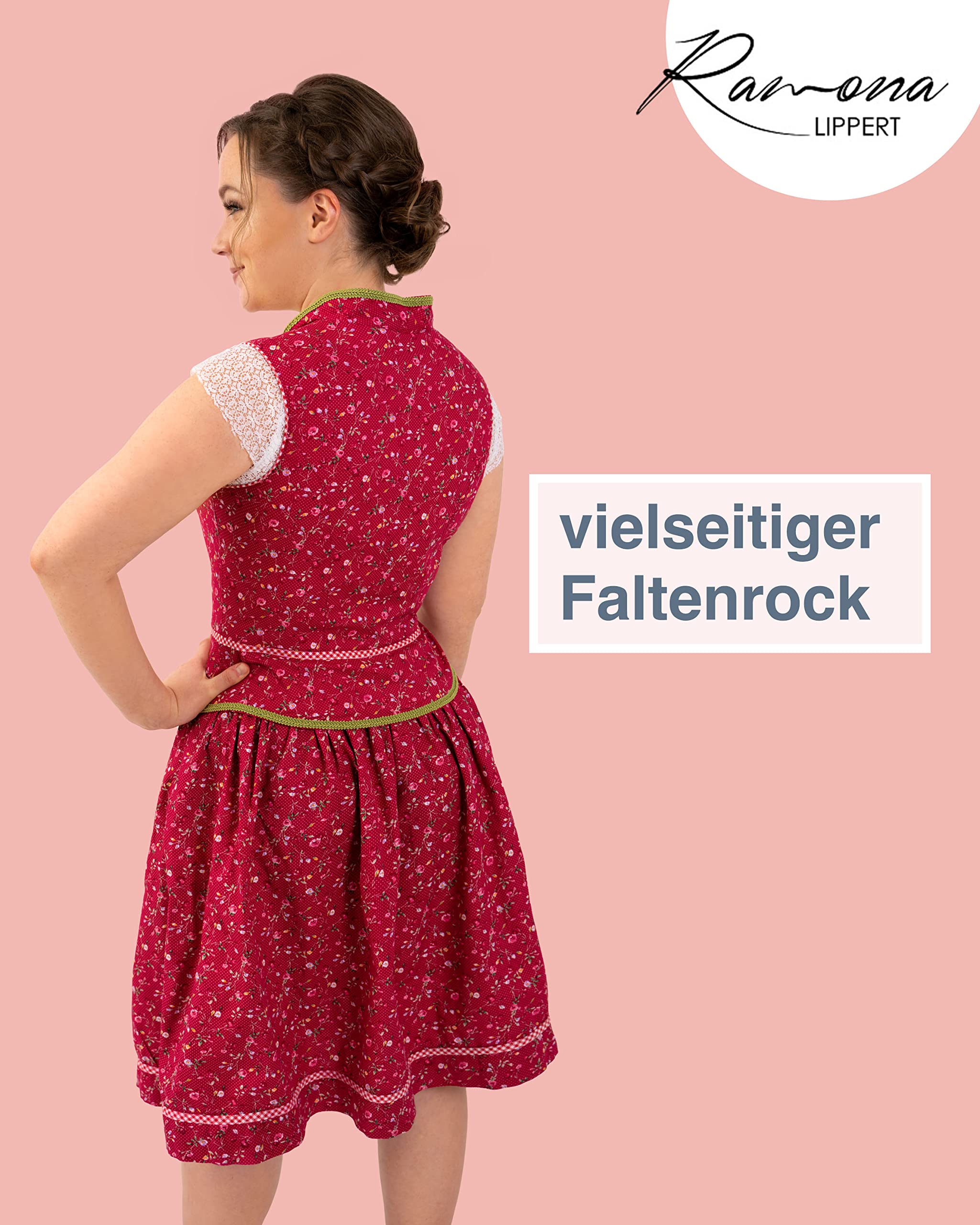 Ramona Lippert - Gonna - con orlo a palloncino - Donna Rot 50
