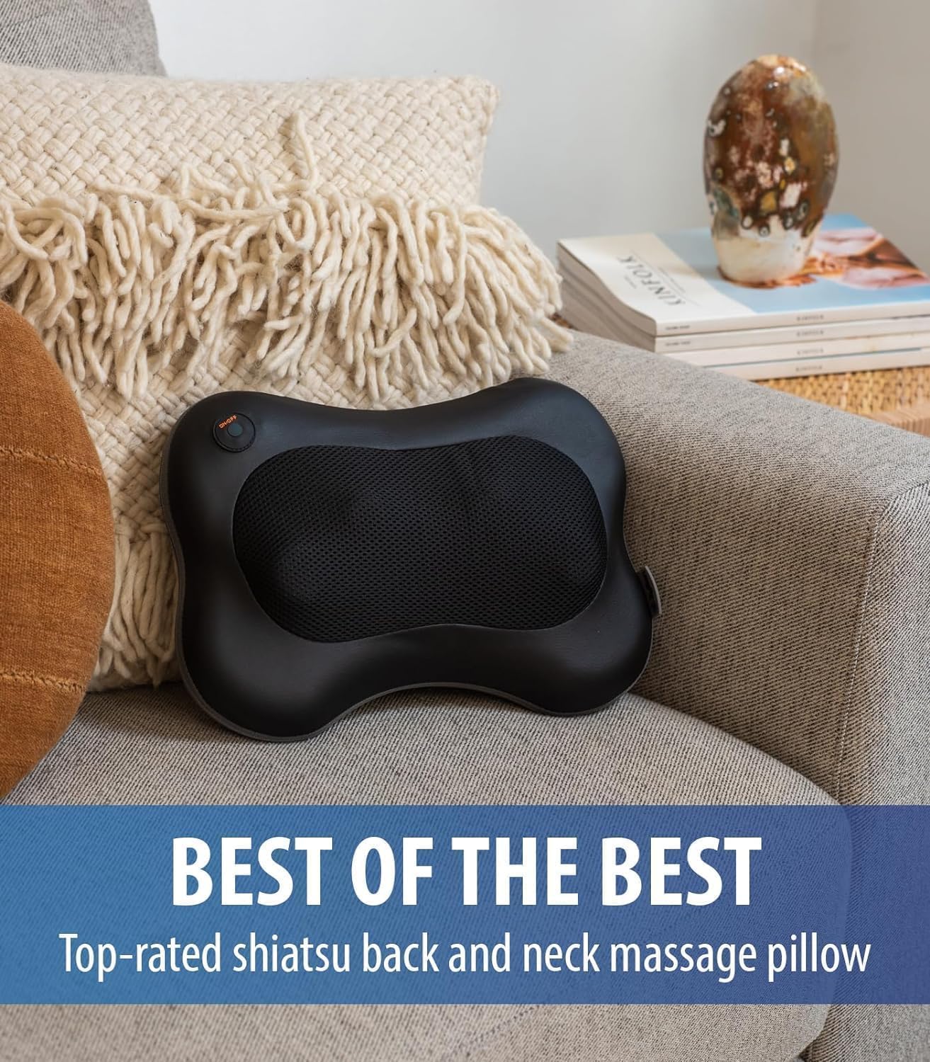 DREAM DEXXO Electric Shiatsu Massage Cushion | Full Body Back Massager Machine | Deep Kneading & Heat Therapy | Neck, Shoulder, and Lumbar Support | Portable Chair Pad for Home, Office & Car DREAM DEXXO Electric Shiatsu Massage Cushion | Full Body Back Massager Machine | Deep Kneading & Heat Therapy | Neck, Shoulder, and Lumbar Support | Portable Chair Pad for Home, Office & Car