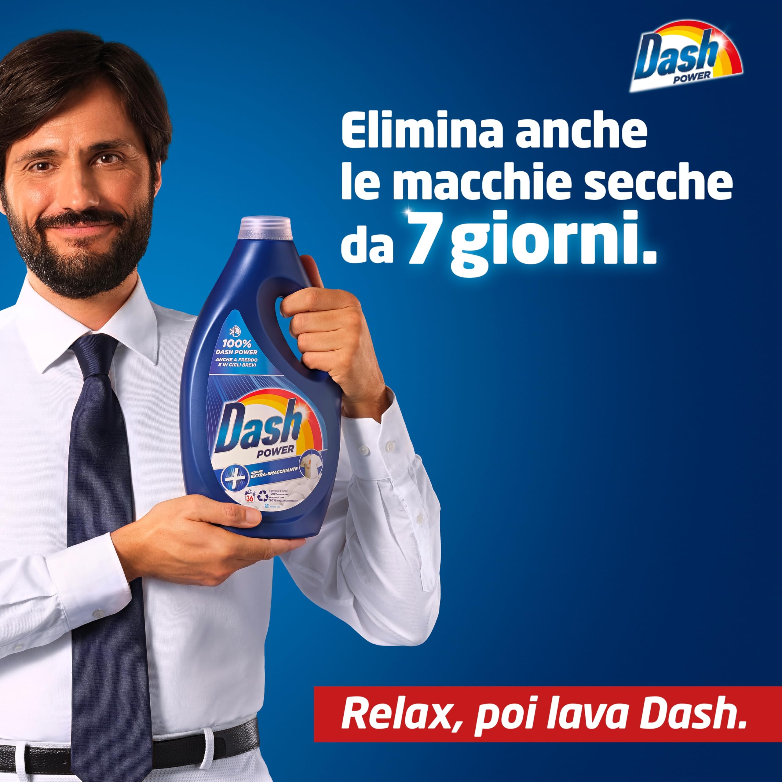 Dash Salva Colore Detersivo Lavatrice Liquido 5.2L, 104 Lavaggi, Impeccabile Contro Le Macchie A Ogni Lavaggio