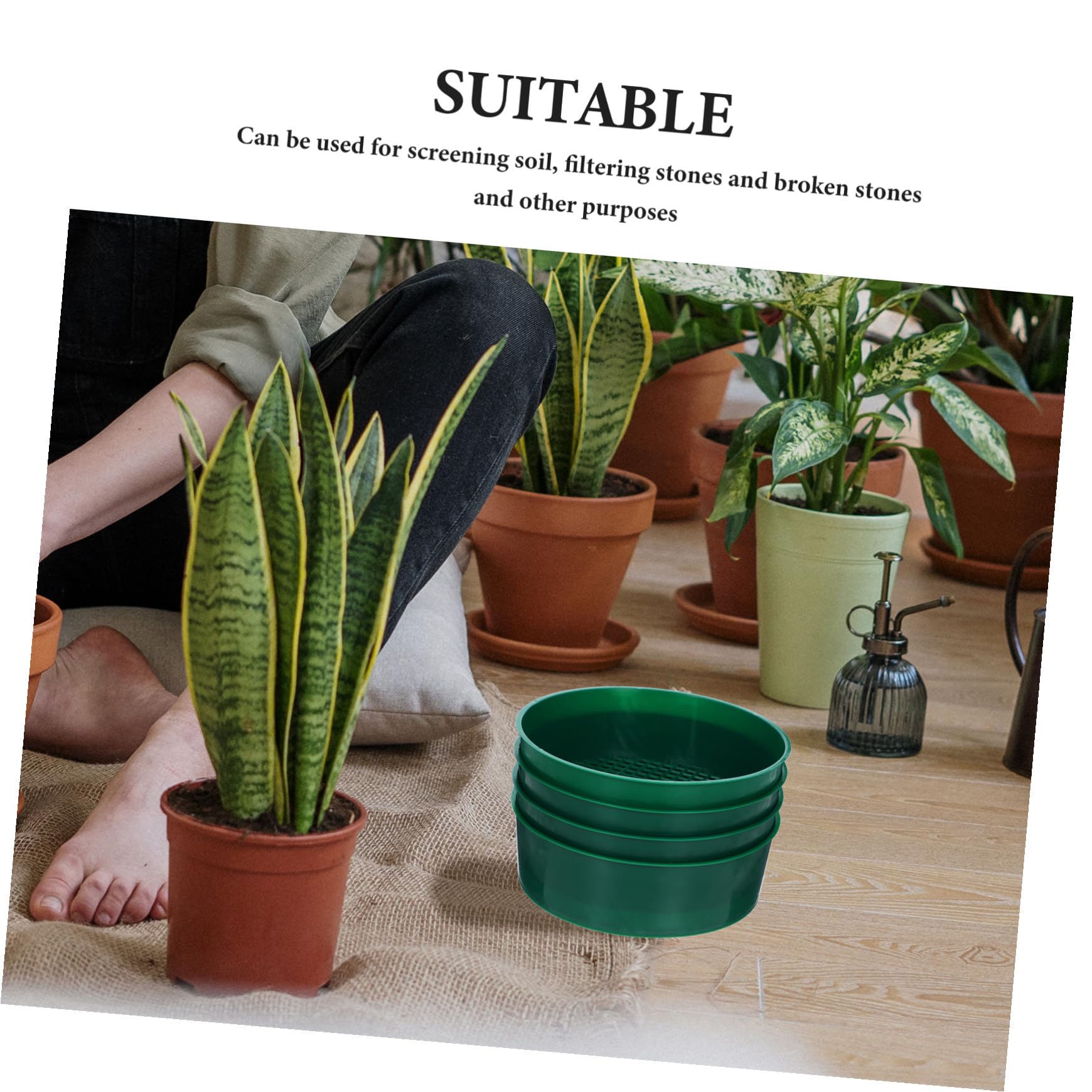 UPKOCH 4 Sätze Garten Sieb Teilig Handliches Erdsieb Material Leicht Und Langlebig Zum Trennen Von Erde Und Für Und Landschaftsbauer 4 Stück * 4