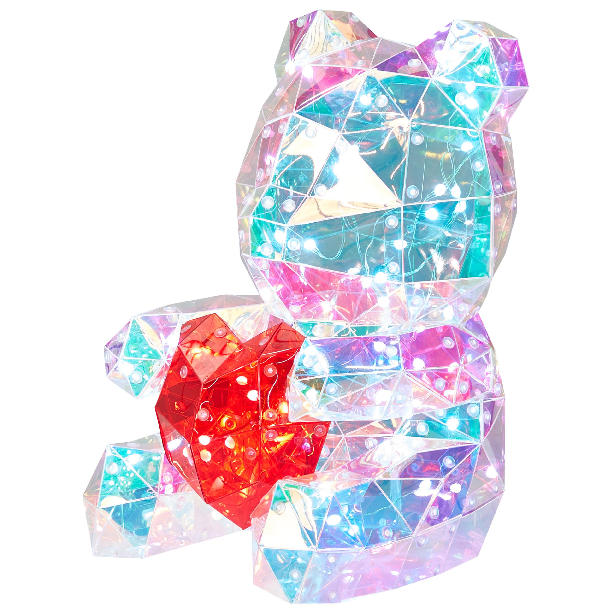 Dekoration Smart LED Kunststoff bunt Teddybär mit App-Steuerung 30 cm Rigel