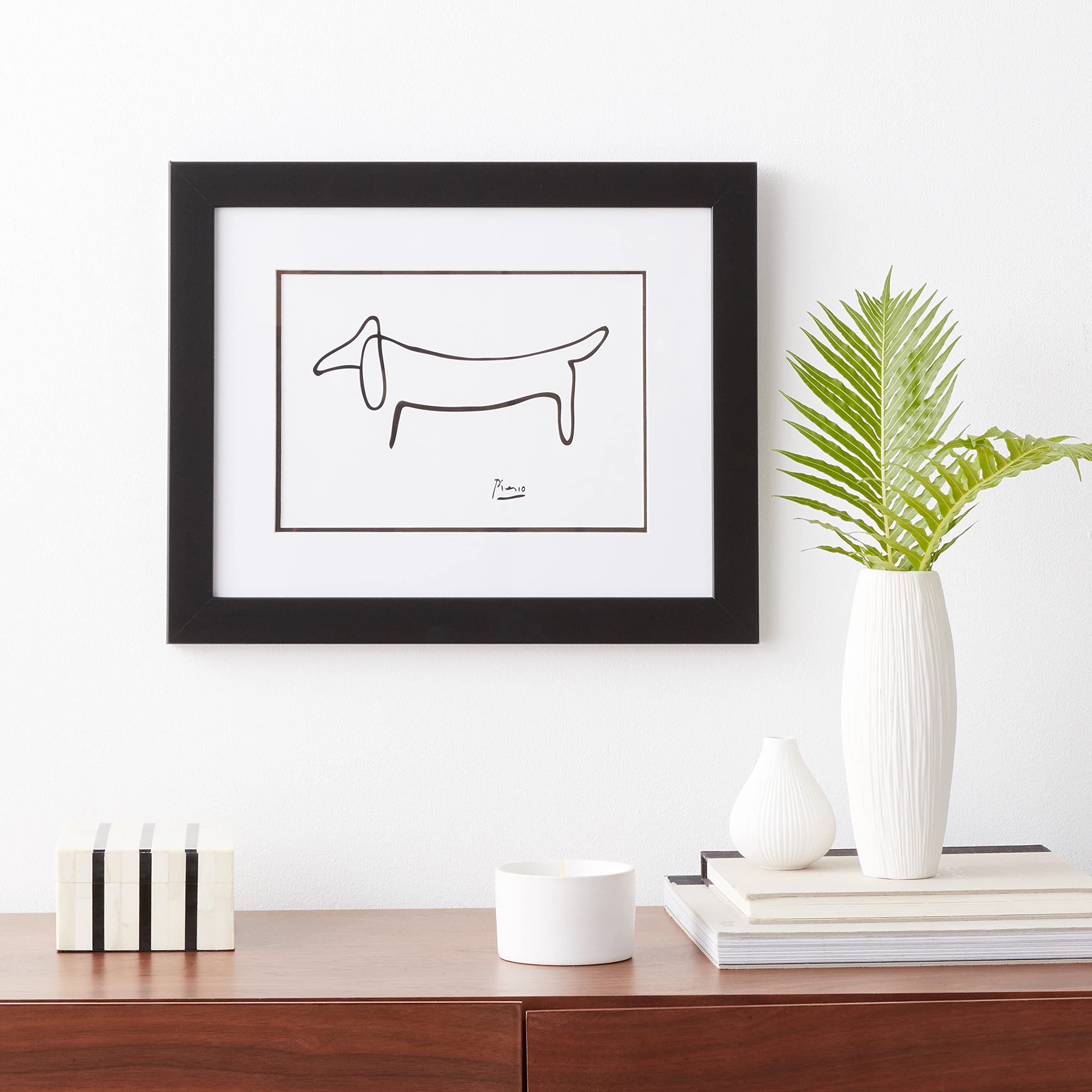 Amazon.com: buyartforless FRAMED The Dog (Le Chien) Drawing by