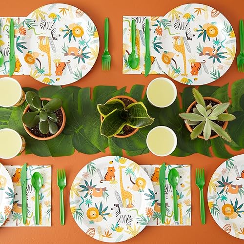 Miniatura 31 de Decoración de fiesta de cumpleaños de París de 144 piezas con platos, servilletas, tazas y cubiertos, juego de vajilla desechable para cumpleaños