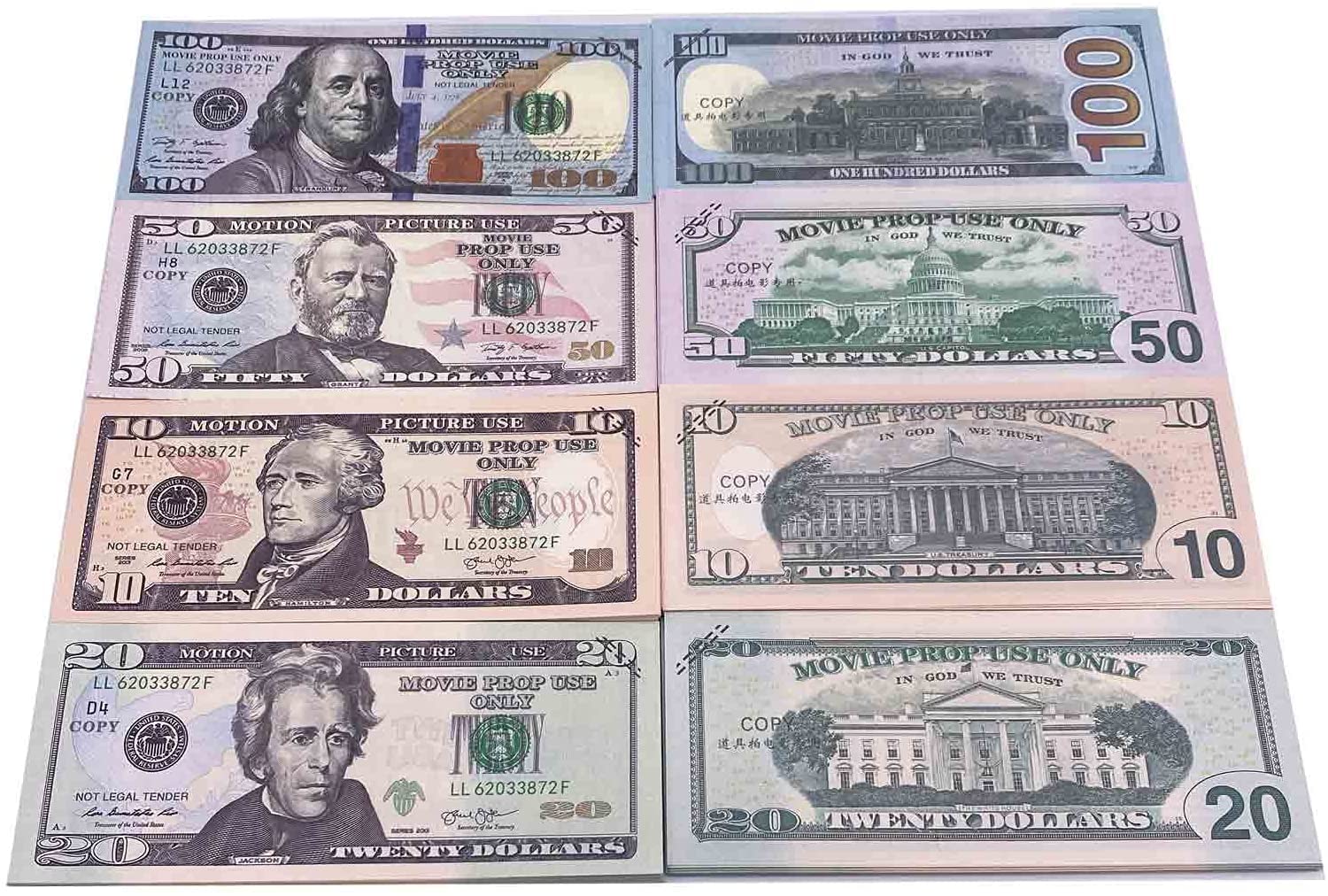 210 Pcs Fake Prop Money - Movie Quality Play Money For Videos, Parties & Learning Math Skills For Kids