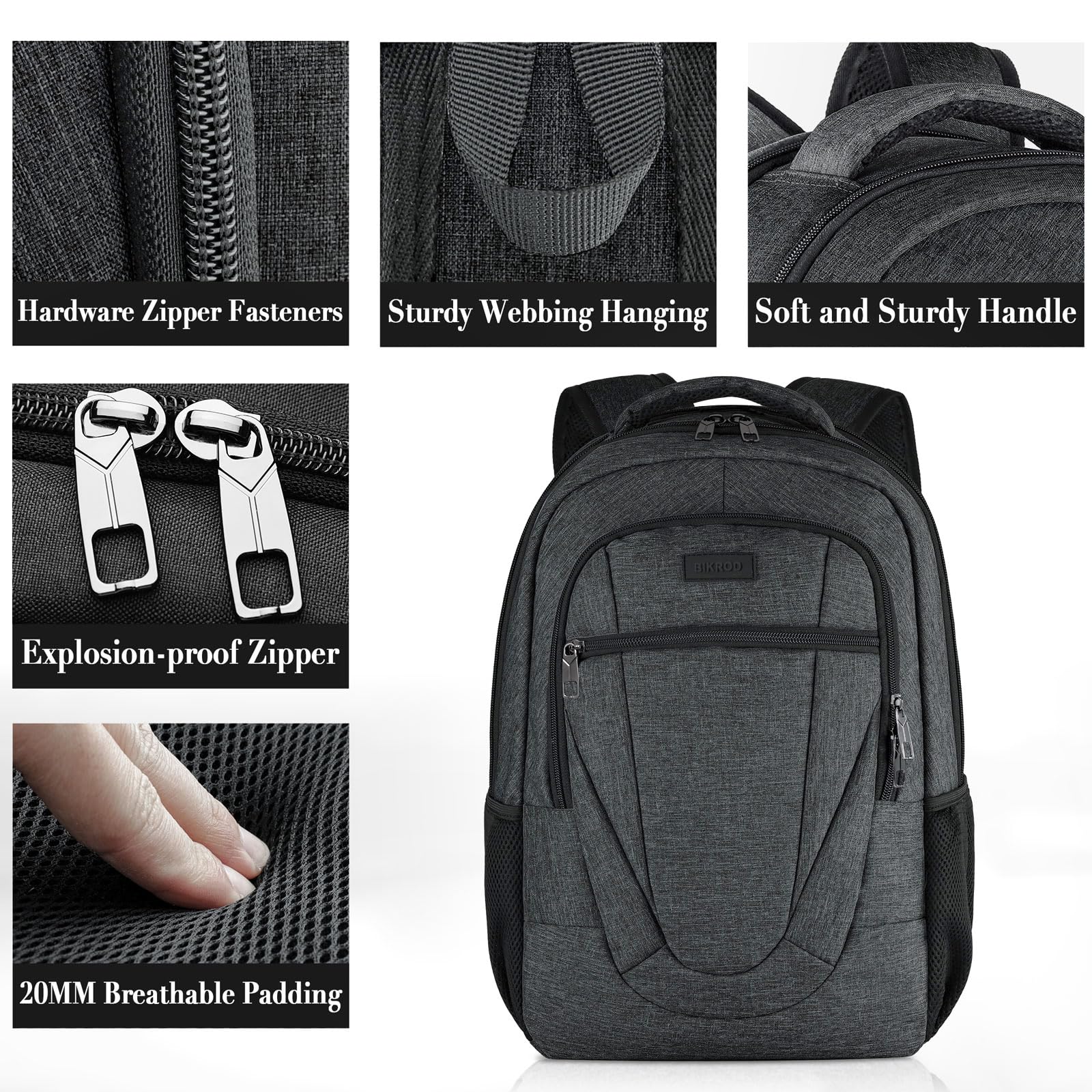 Amazon.com: BIKROD Travel Laptop Backpack, 17 Inch Extra  display picture 2