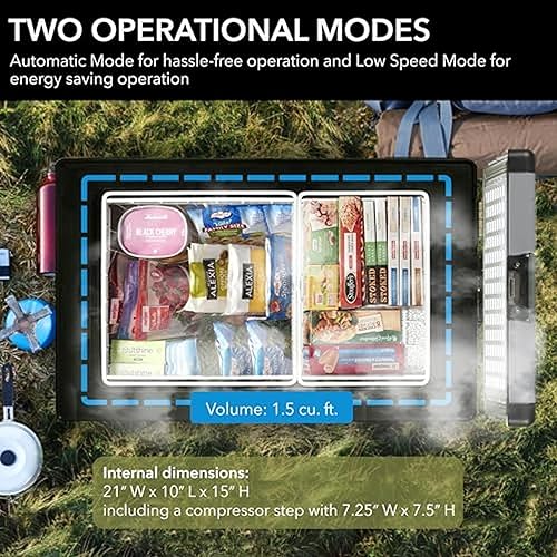 Miniatura 6 de Whynter FM-452SG - Refrigerador portátil Slimfit de 45 cuartos de galón CA 110 V CC 12 V congelador verdadero para automóvil hogar campamento