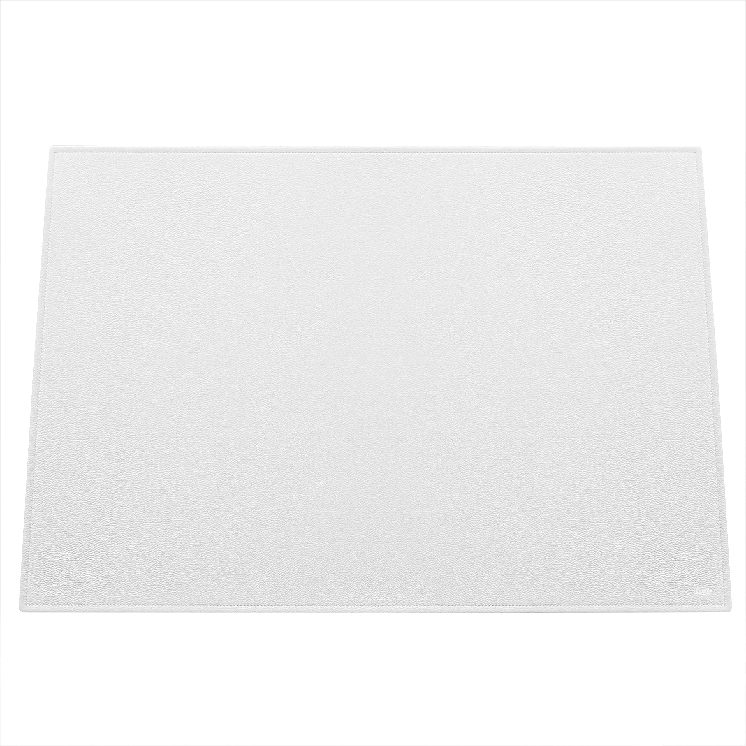 Läufer 38080 Scala podkładka na biurko, 45 x 65 cm, naturalna skóra bydlęca, biała, wykonana ręcznie z prawdziwej skóry w Niemczech, podkładka do pisania ze skóry