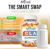 Vista 5 de CLA - Gomitas veganas de 1000 mg para hombres y mujeres, 1000 mg, 60 masticables de ácido linoleico conjugado vegano para apoyo corporal magro