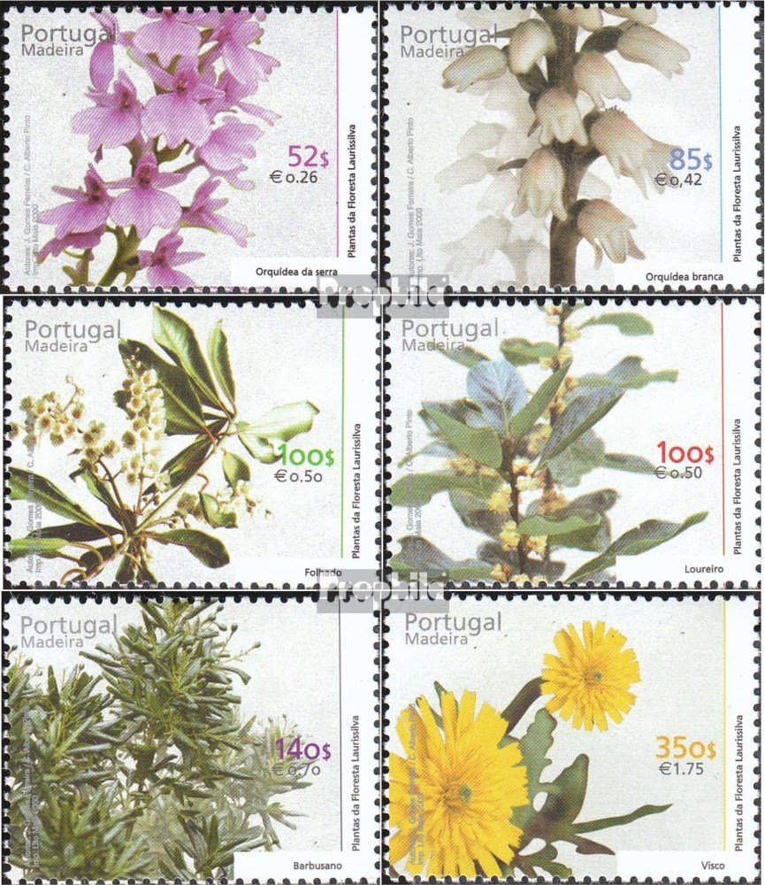 Prophila Collection Portogallo - Madeira 135A-138A (Completa Edizione) MNH ** MNH 1990 Subtropicale Fruits + Piante (Francobolli per i Collezionisti) Piante/Funghi