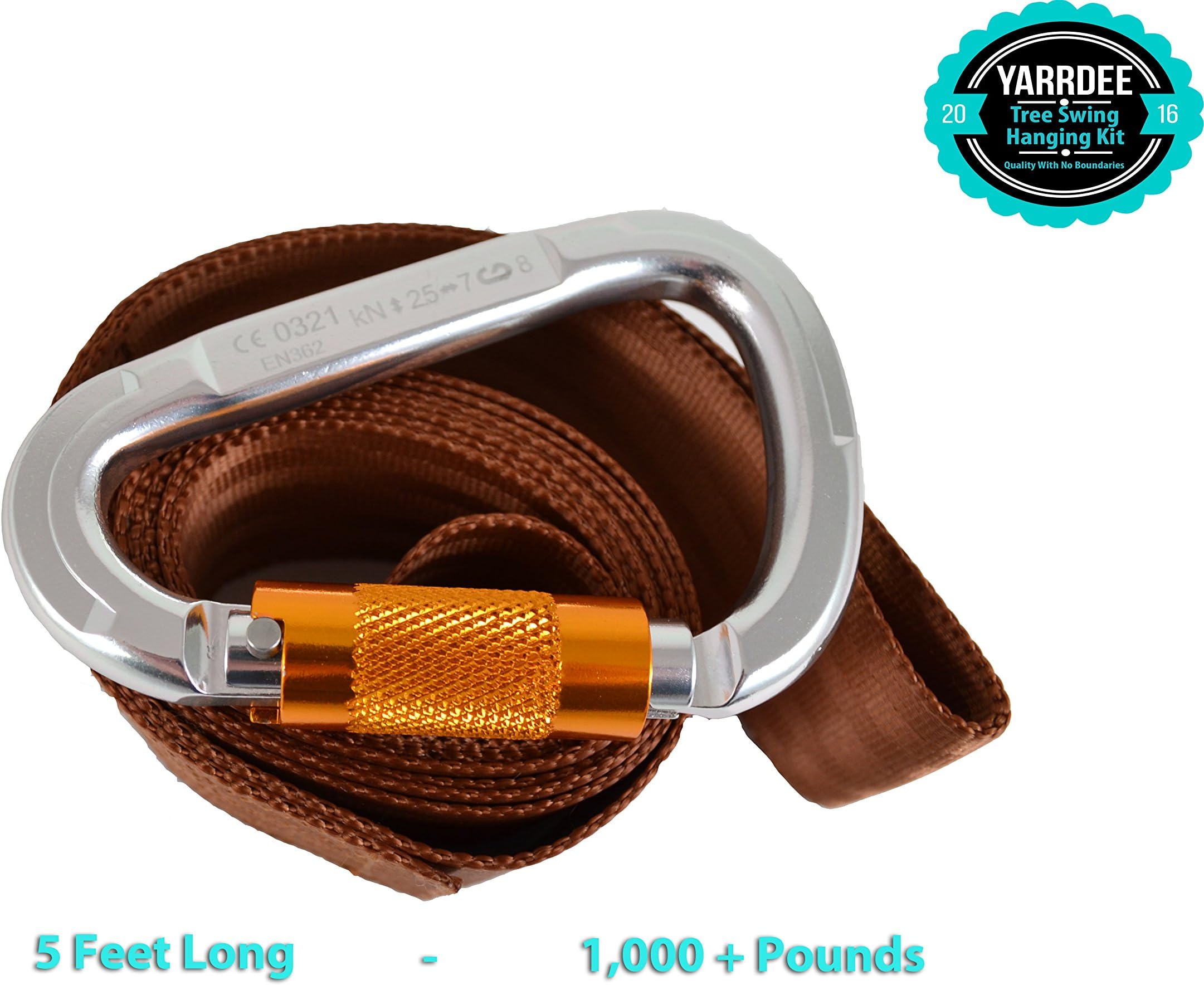 EASY-HANG Tree Swing Hanging Kit Hardware - Supports 1000lbs - Great For All Swing Types & Hammock Straps by Yarrdee