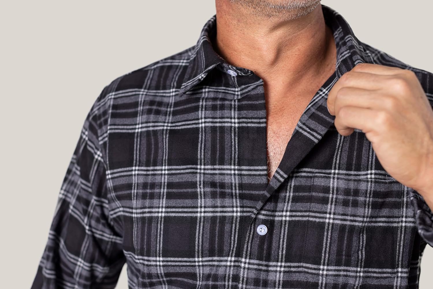Joe & Bella Men's Magnetic Button Flannel Shirt - Adaptive Magnetic Shirts for Men