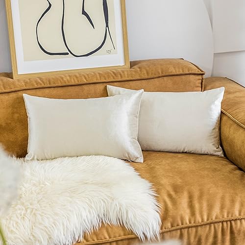 Vista 200 de Home Brilliant Fundas de almohada color verde azulado súper suaves cuadradas de terciopelo azul para sofá, dormitorio de niñas pequeñas, 18 x 18