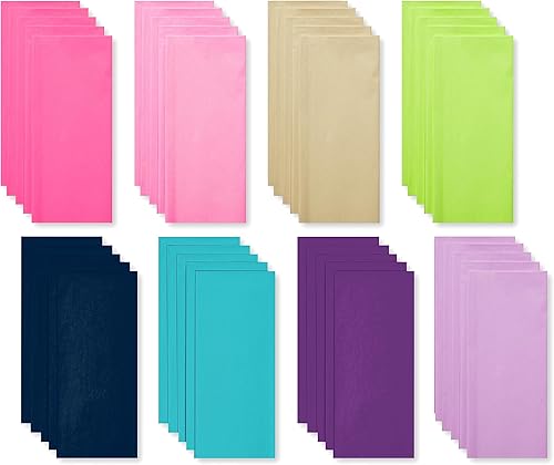 Miniatura 2 de American Greetings 40 hojas de 20 pulgadas x 20 pulgadas. Papel de seda en tono joya para todas las ocasiones Bold Multicolor,Joya Tono