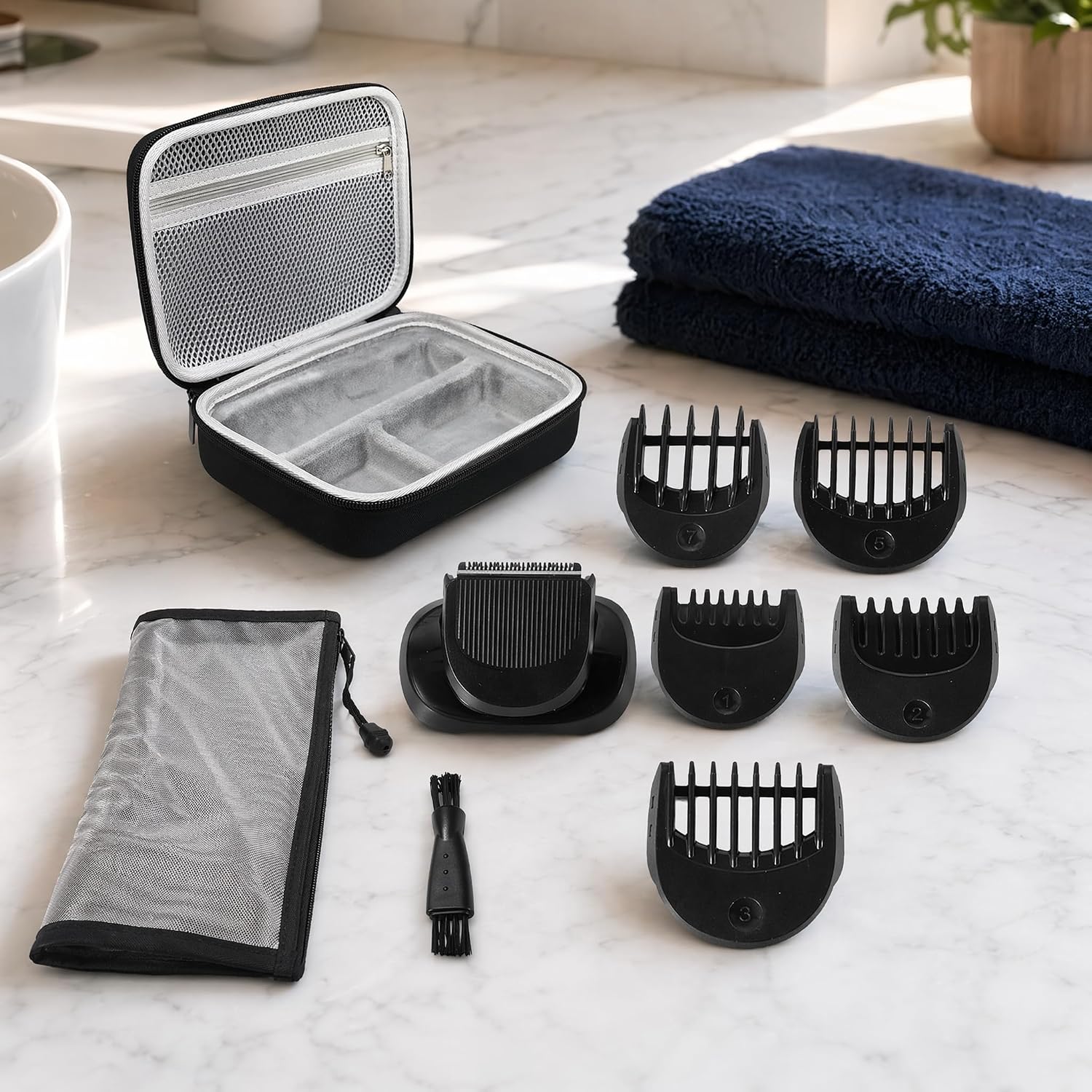 Beard Trimmer Attachment Replacement Head 5 Guide Combs 1-7mm for Series 3