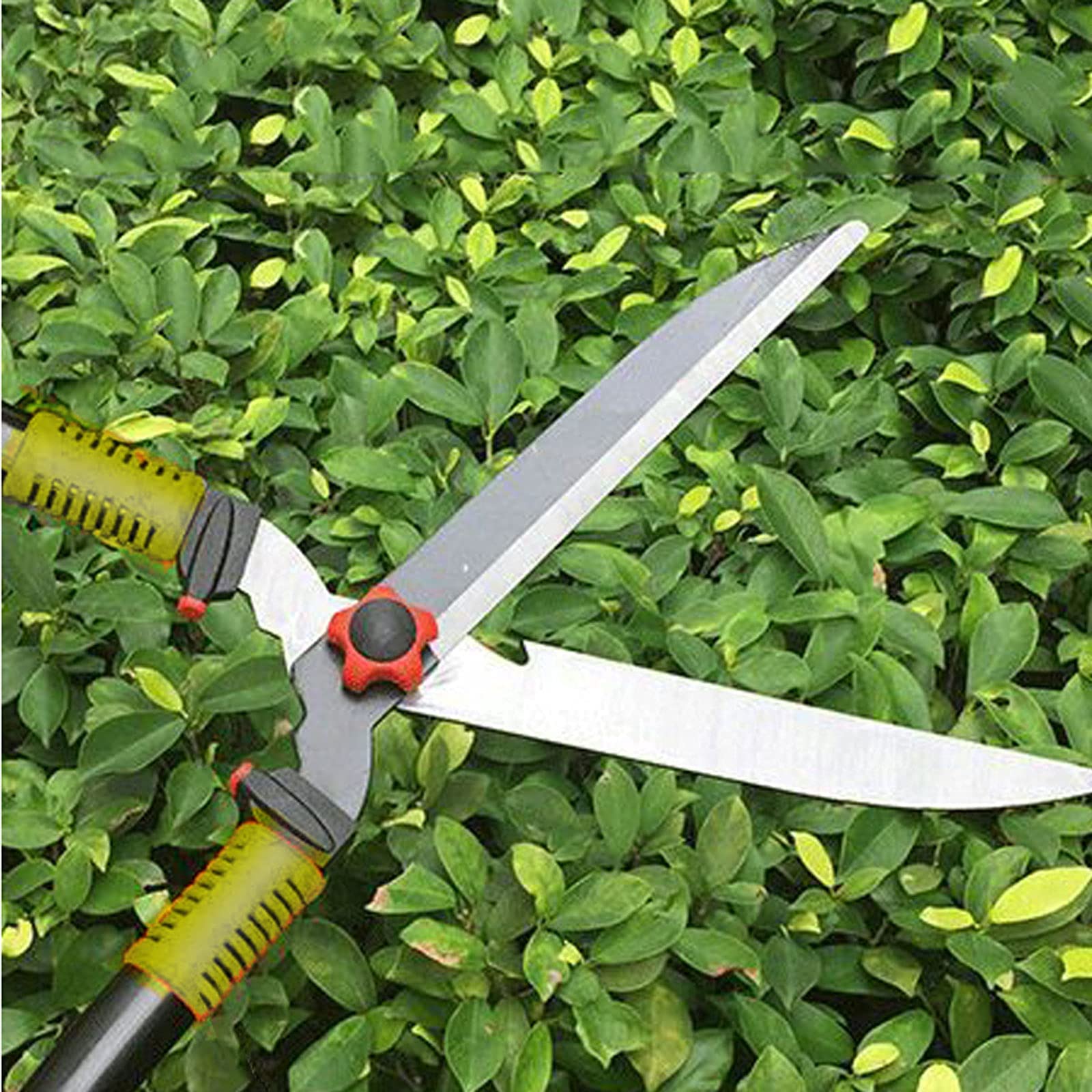 Gartenheckenschere Gartengeräte, Heckenschere Stoßdämpfende Stoßstange Aluminiumgriffe Für Manuelle Heckenscheren Mit Bequemen Gepolsterten Griffen,