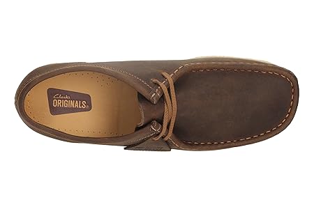クラークス ワラビー ブラウン 26.5 箱付き美品】Clarks クラークス ワラビー ブラウンレザー 26cm