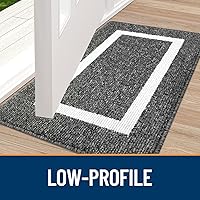 Vista 5 de OLANLY Alfombra para Puerta Interior, 30 x 17 pulgadas, Alfombra de Entrada Antideslizante Absorbente Resistente a la Suciedad, Alfombras de Entrada