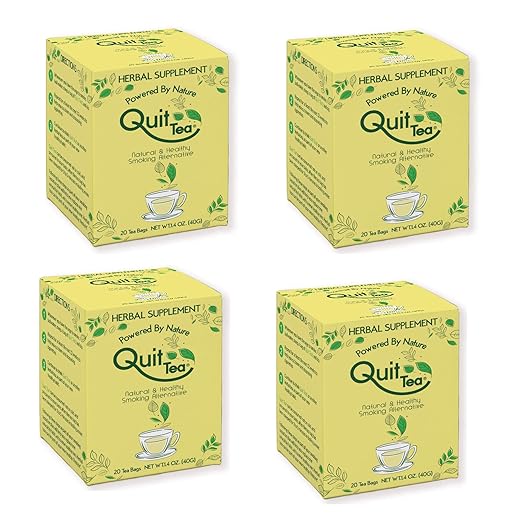 Quit Tea Pack: 4 Boxes of Quit Tea Herbal Support Tea