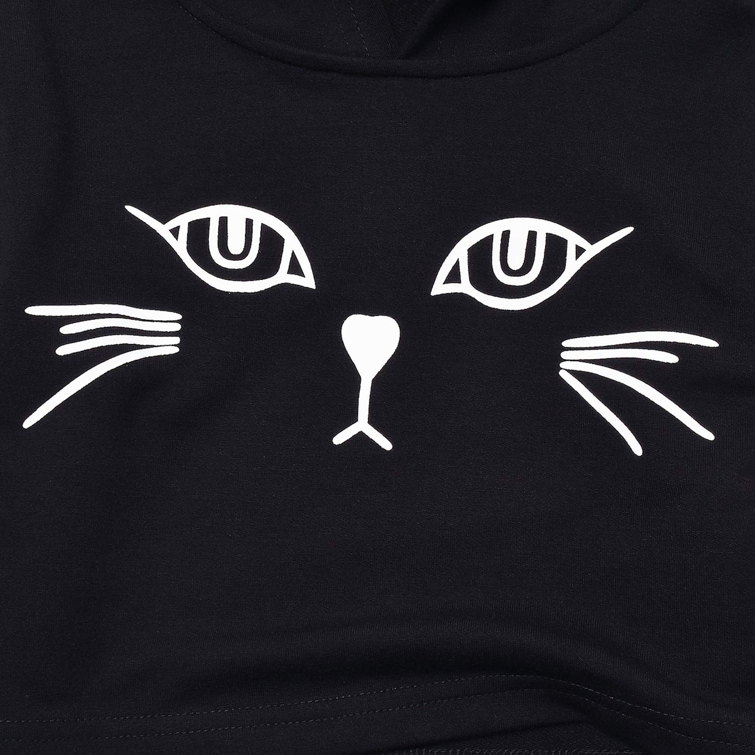 Dzieci Dziewczęce Skórzane Pled Z Długim Rękawem Crop Top Hoddie Cropped Swetry