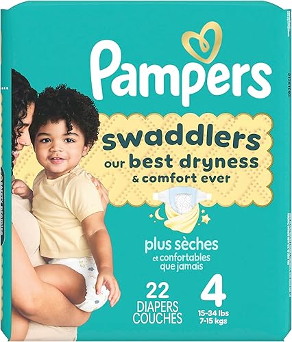 Miniatura 17 de Pañales Pampers Swaddlers, talla 4 (6.8-15.4 kg), 22 unidades, absorbentes, mantiene al bebé seco y cómodo, pañal desechable seguro para la piel