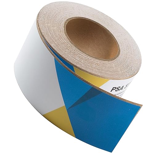 Miniatura 7 de S SATC Papel de lija PSA de grano 80, rollo continuo de 20 yardas de largo, hojas de lijado autoadhesivas de 2-34 pulgadas de ancho para