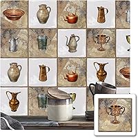 Vista 44 de Alwayspon Adhesivo de vinilo autoadhesivo para despegar y pegar, transferencias de azulejos de pared autoadhesivos pegatina decorativa