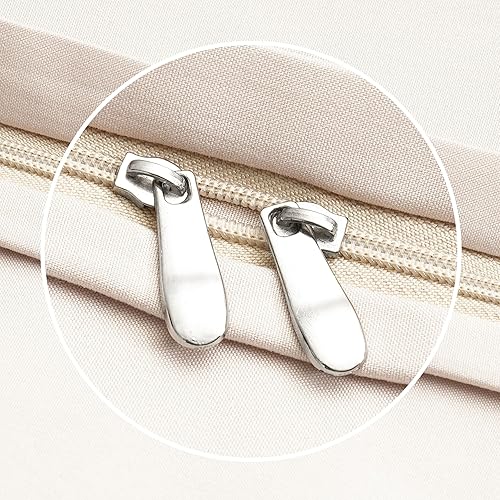 Miniatura 7 de Mohap 1 funda de edredón con 2 fundas de almohada tamaño Queen para todas las estaciones, funda de edredón de 3 piezas con cierre de cremallera,