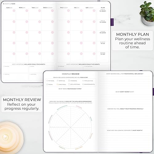 Miniatura 5 de Clever Fox Wellness Planner Premium - Diario de estilo de vida diario para apoyar la salud, la nutrición y el ejercicio - Diario de vida saludable