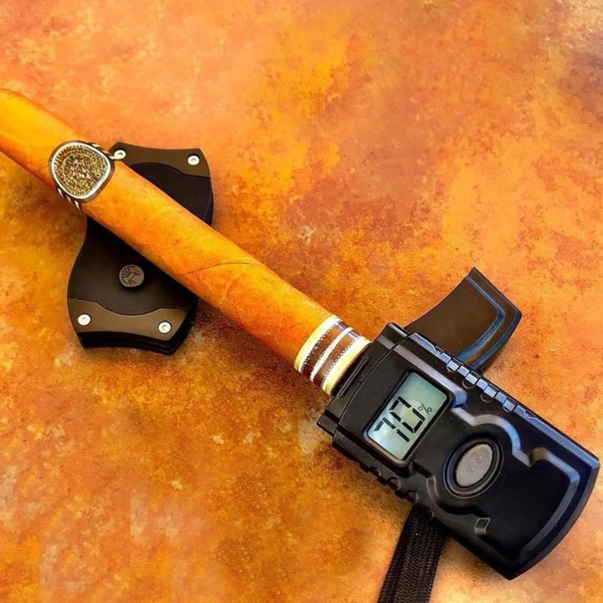 Digitale Zigarre Humidometer - Tragbare Elektrische Luftbefeuchter Humidor Mit Luftfeuchtigkeit Meter Hygrometer Nadel - Zubehör Geschenke