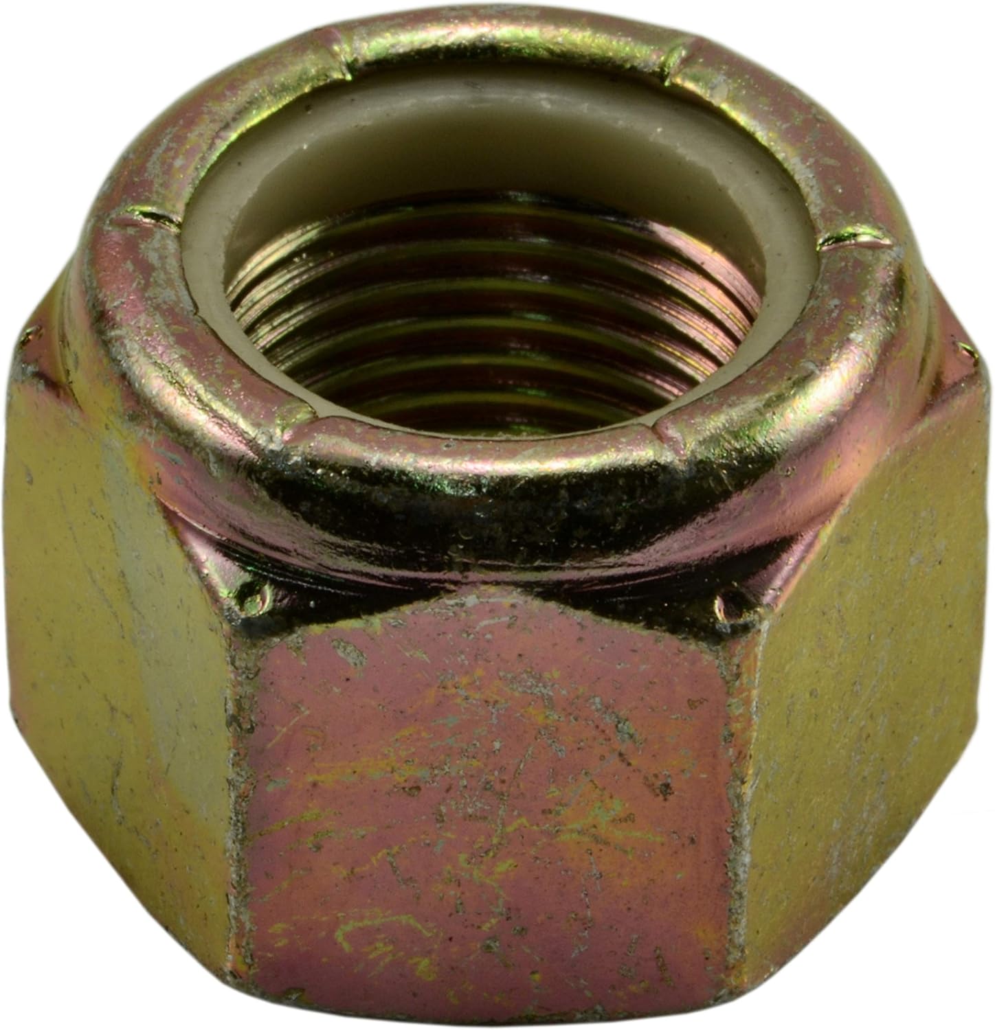 Hard-to-Find Fastener 014973473792 Grade 8 Fine Lock Nuts, 5/8-18, Piece-25, Yellow