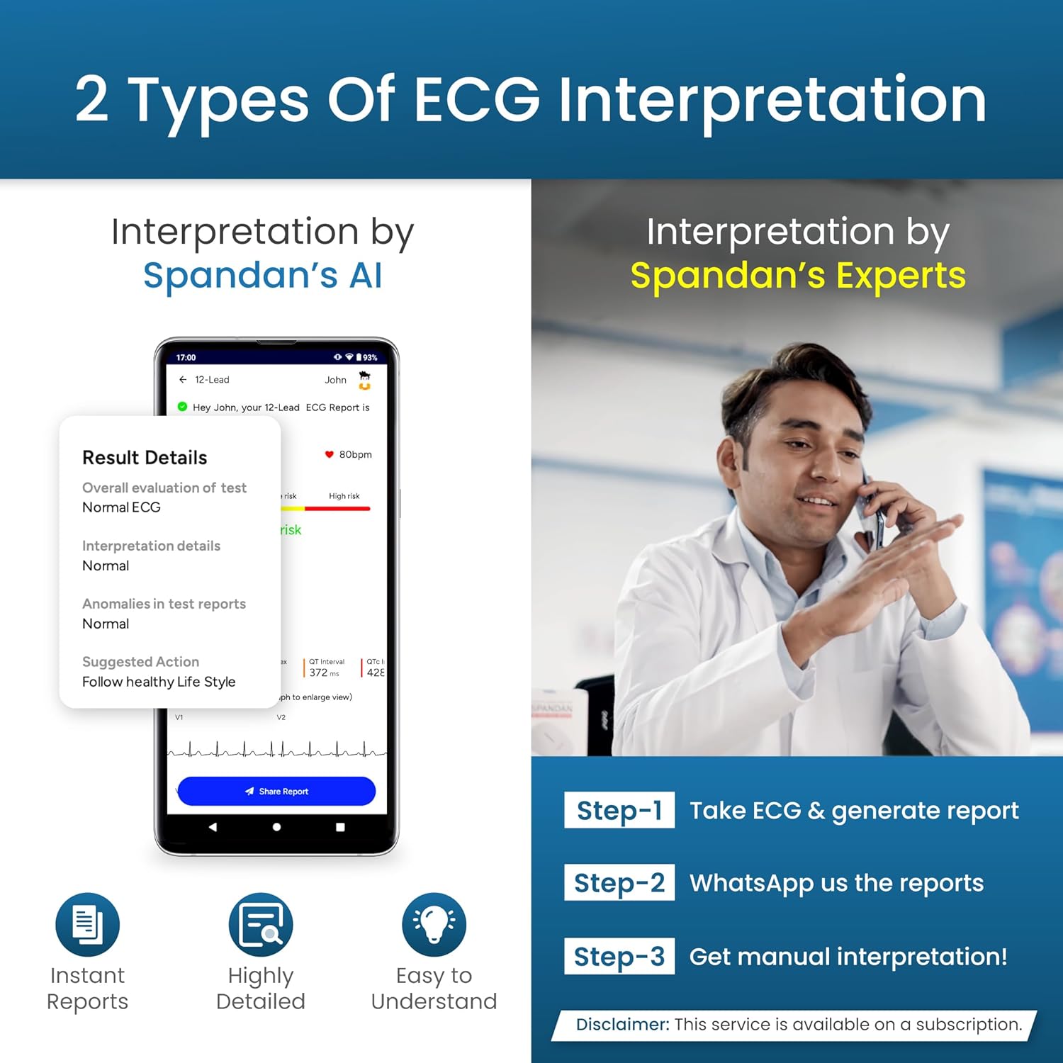 Sunfox Spandan Pro | Portable ECG Monitor For Doctors | Medical Grade ECG Device| ECG Machine with Goldberger ECG System | Clinic and Hospital Purpose | Clearest Trace | 12 lead ECG | Multichannel ECG Sunfox Spandan Pro | Portable ECG Monitor For Doctors | Medical Grade ECG Device| ECG Machine with Goldberger ECG System | Clinic and Hospital Purpose | Clearest Trace | 12 lead ECG | Multichannel ECG