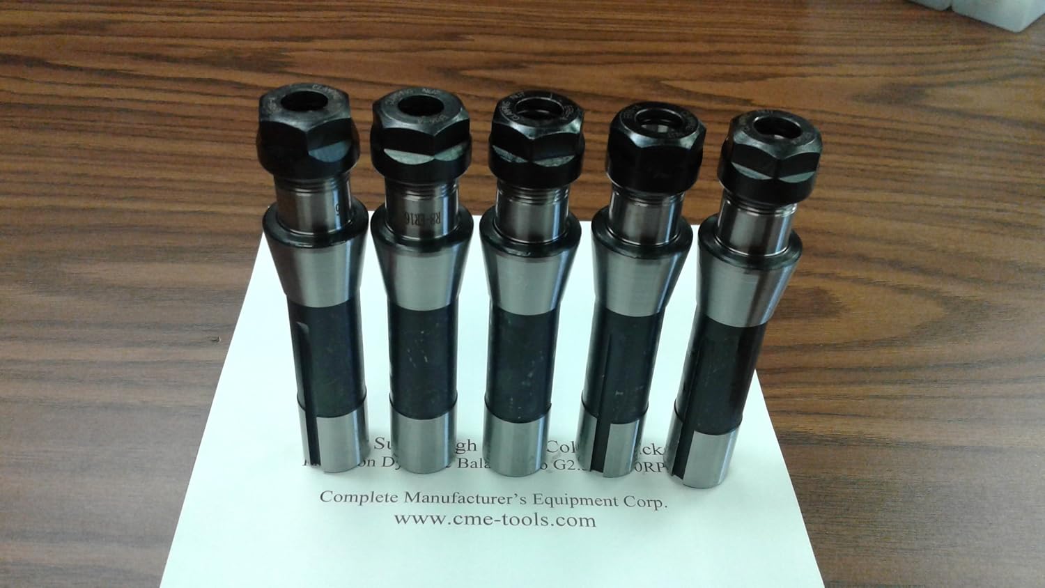 ER16 Collet Chucks with R8 Shank Arbor 5pcs-New Tool Holder Set