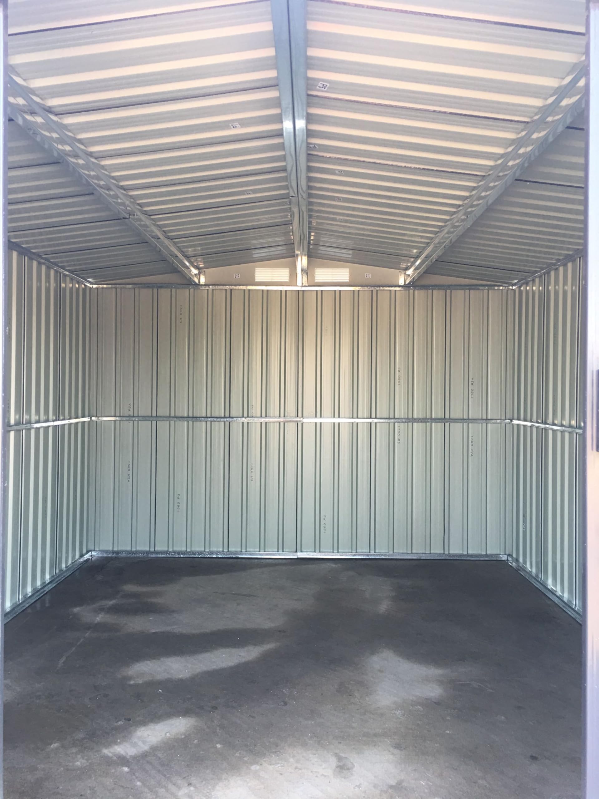 Casetta Attrezzi In Metallo 205x257x192 Cm - Tetto A Due Falde, Porte Scorrevoli - Foto 2