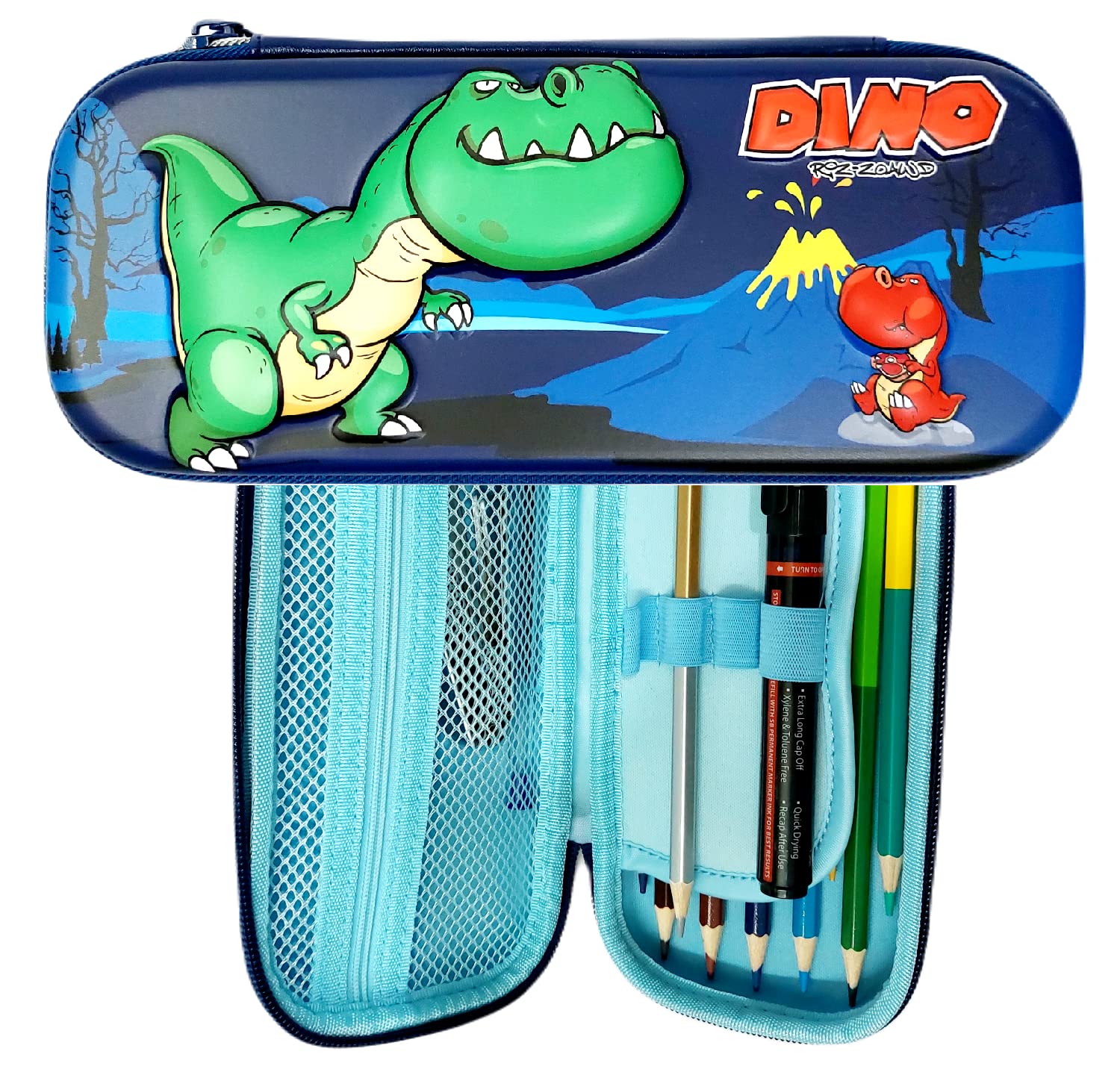amitasha-dinosaur-themed-eva-pencil-box-for-kids-stationary-organizer