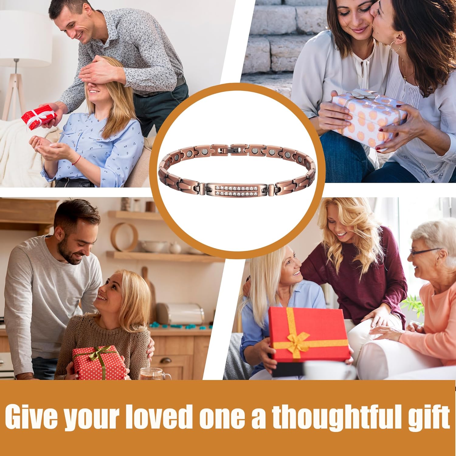 MagVIVACE Copper Ankle Bracelet for Women, Magnetic Pure 99.99% Solid Copper Lymph Detox Anklet for Ankle, 3500 Gauss Effective Magnet(9.45 inch) - Image 6