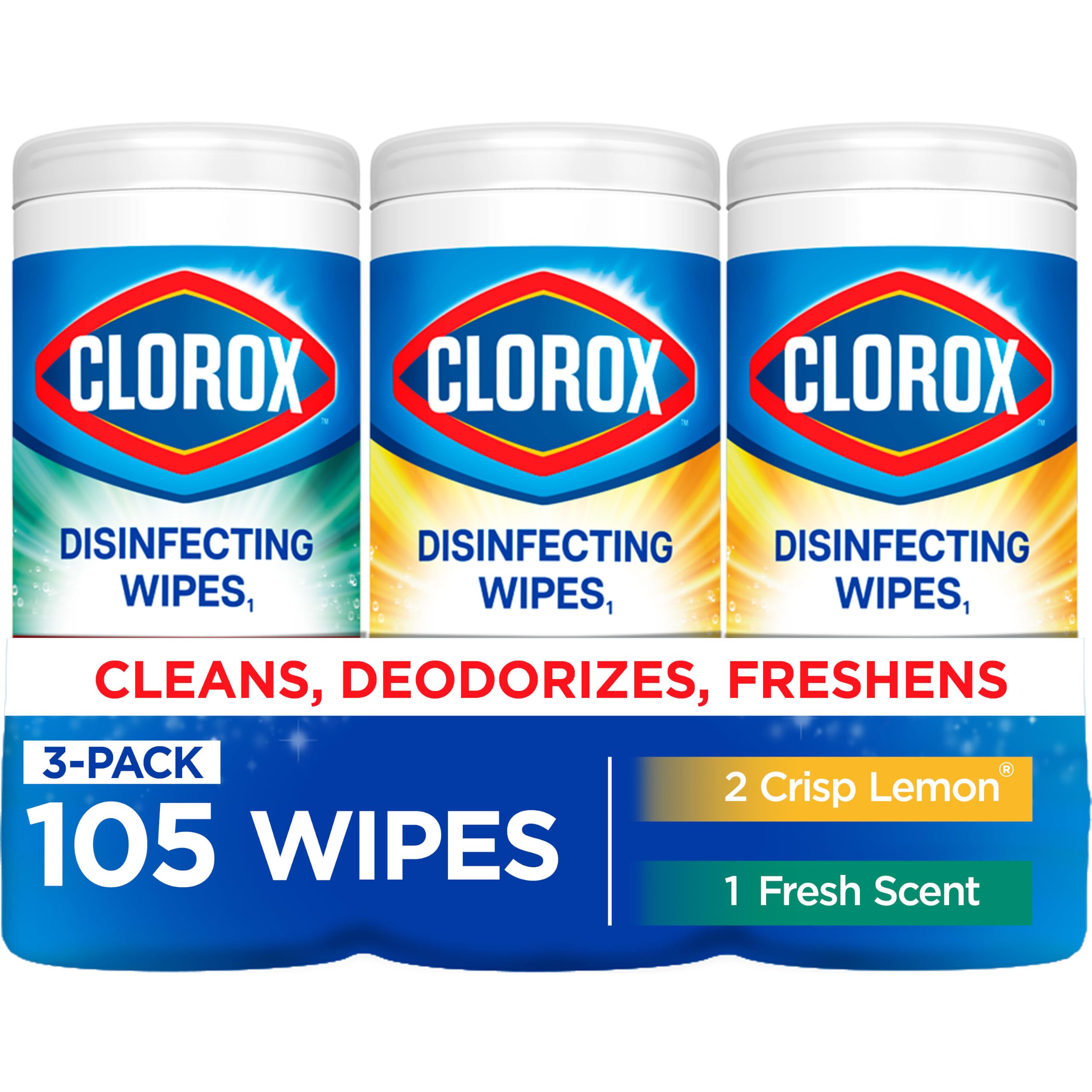 Clorox Disinfecting Cleaning Wipes Variety Pack, 35 Count Each (Package May Vary)