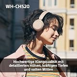 Sony WH-CH520 Wireless Bluetooth On-Ear Headphones, Lightweight Design, Up to 50hr Battery Life, Quick Charge, EQ, Clear Call Quality, iOS & Android - Beige - 4