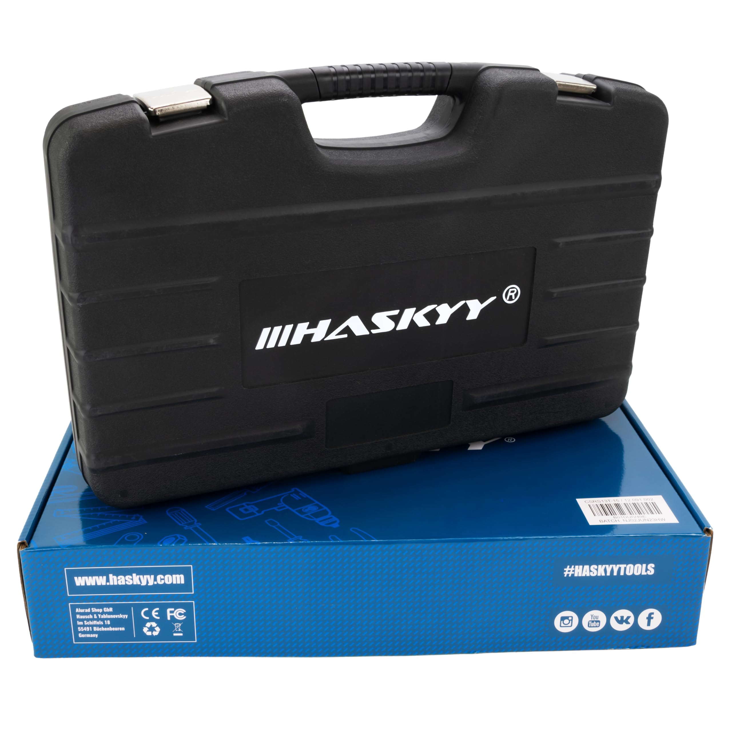 HASKYY Cléà Cliquet Anneau Maul Cliquet Clé 8-32mm Set Outils 13 Pièces