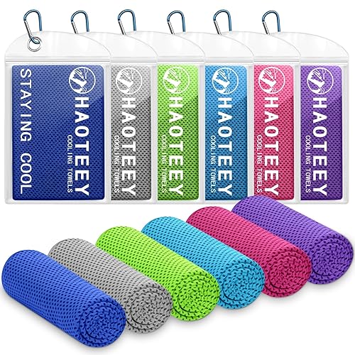 40"*12" Cooling Towels 6 PCS, Cool Towels Sports Cooling Rags