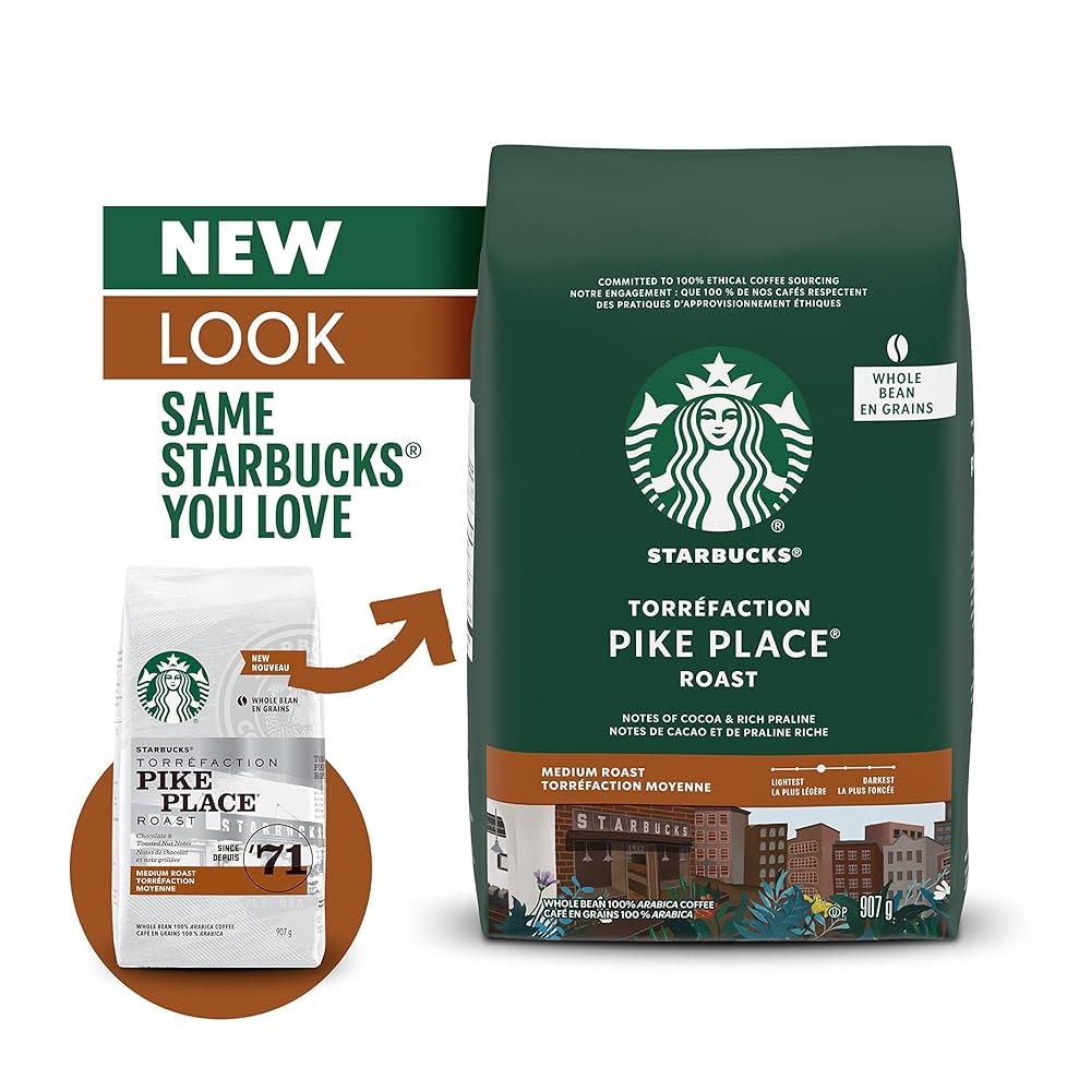 Starbucks Coffee - haru Starbucks Whole Bean 100% Arabica Coffee Pike Place Roast
