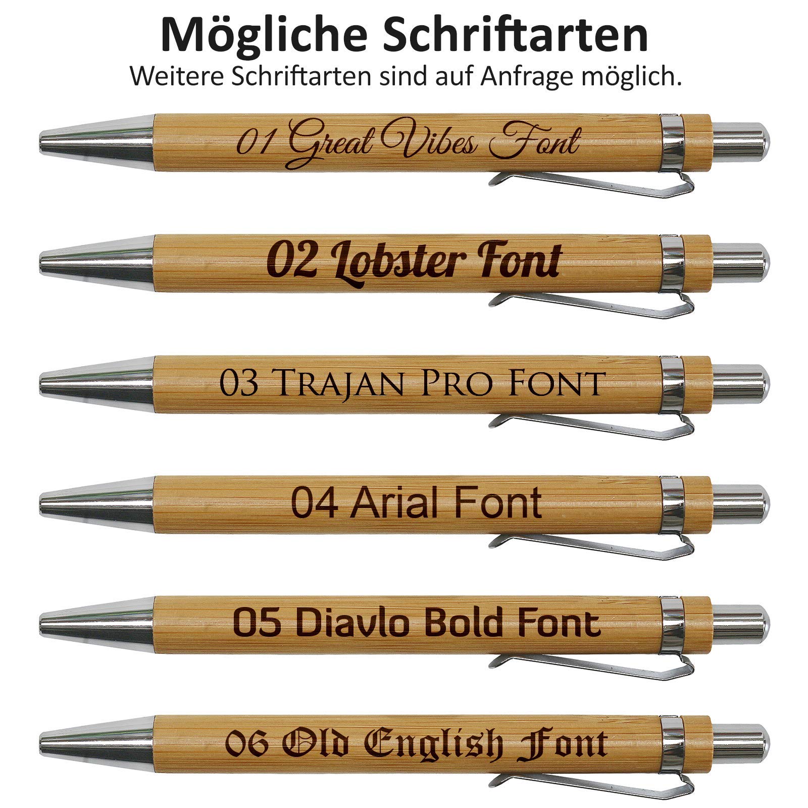 Pixelstudio 10 bis 100 Stück Holz Kugelschreiber mit Gravur Kuli Werbemittel Werbegeschenke Werbung Nachhaltig Umweltfreundlich