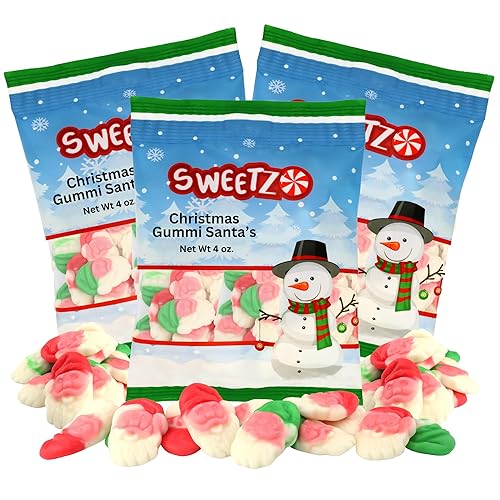 Miniatura 1 de Caramelos temáticos de Navidad para cuencos de dulces, adornos de cupcakes y rellenos de calcetines, aperitivos festivos, 4 onzas (paquete de 3)