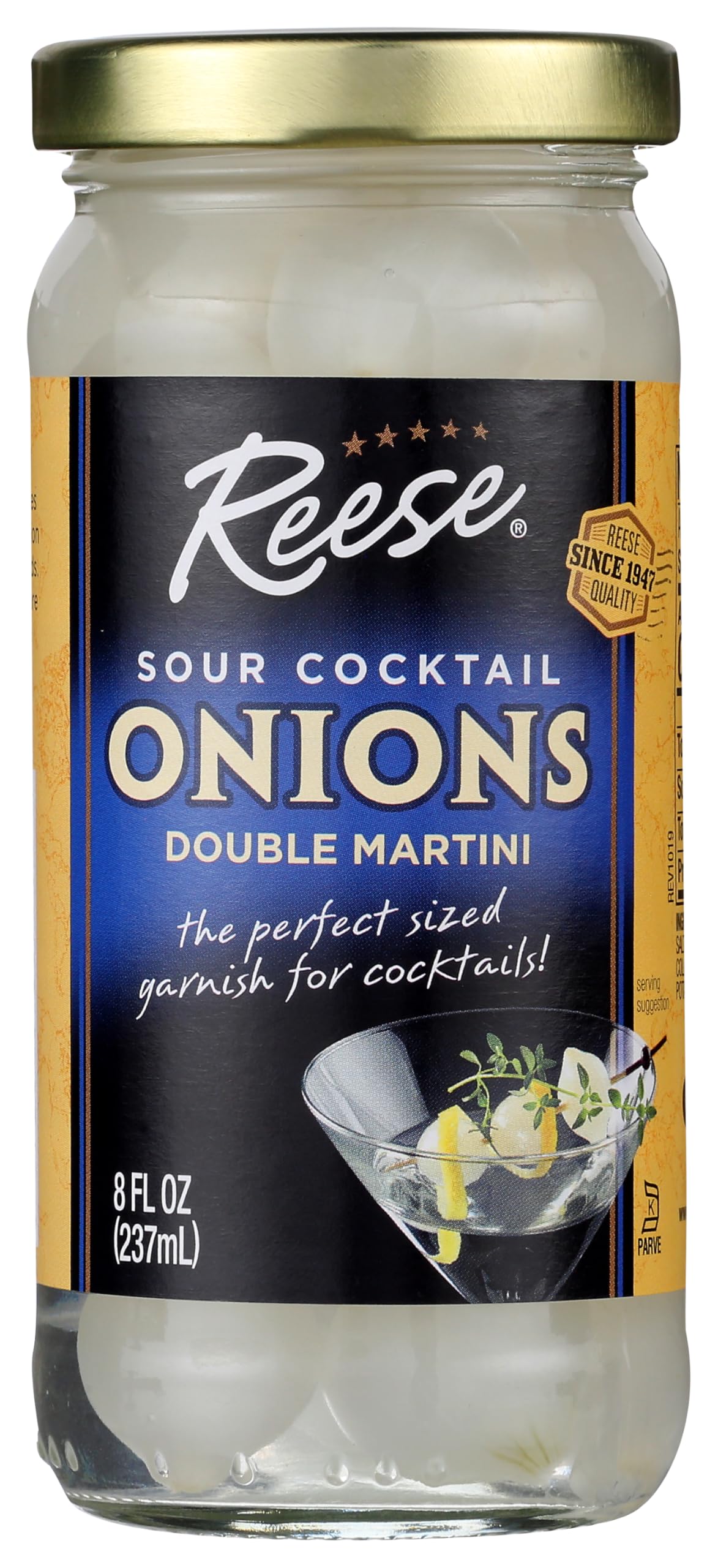 Reese Sour Cocktail Double Martini Onions 8oz (Pack of 1)