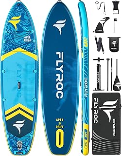 Aufblasbares SUP Board Paddelbrett für hohe Stabilität, 30 x 88 cm, Blau