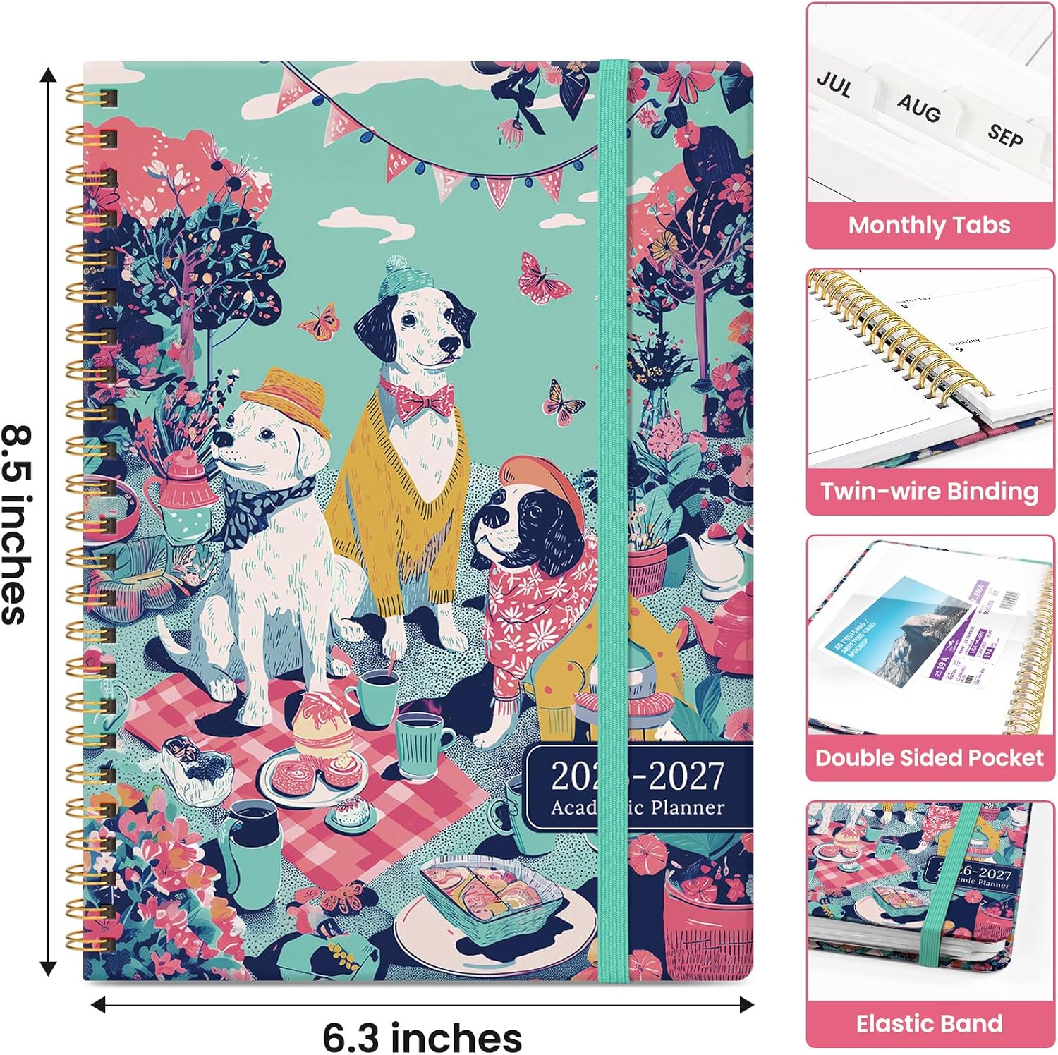 Planner 2026-2027, Monthly & Weekly Jul 2026-Jun 2027 Calendar Planner image 4