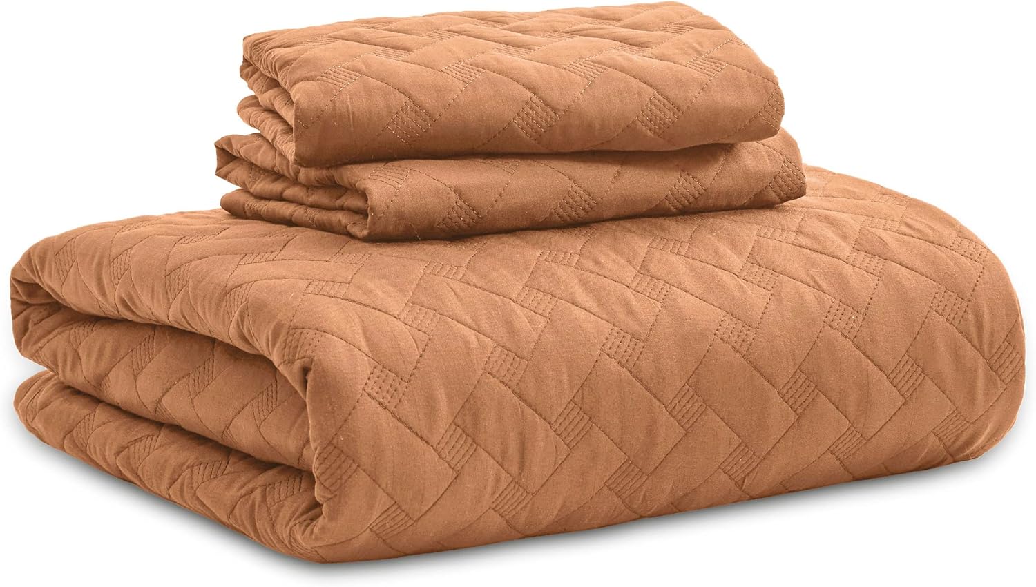 Bedsure Quilts King Size - Lightweight Bedspreads King Size with Basket Weave Pattern, Soft Quilt Bedding, Hazel Brown Comforter Coverlet for All Seasons (106" x 96") - Image 7